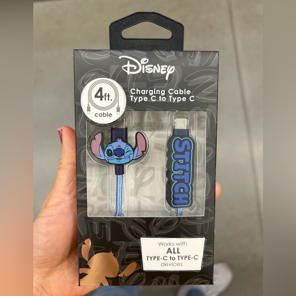 NWT Disney Stitch Charging Cable